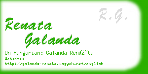 renata galanda business card